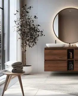 Elvisia Deska pod umyvadlo SIMPLE oak walnut Deska pod umyvadlo: 100 cm