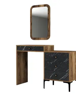 Toaletní stolek Lizbon 548 - Walnut, Black