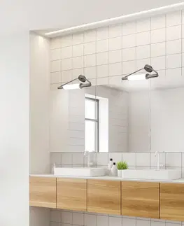 Nástěnná koupelnová lampa saténový nikl nad zrcadlem 2x40W G9 Major