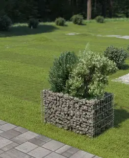 Gabionový vyvýšený záhon pozinkovaná ocel Dekorhome