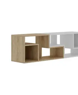 TV stolek Glis - Sapphire Oak, White