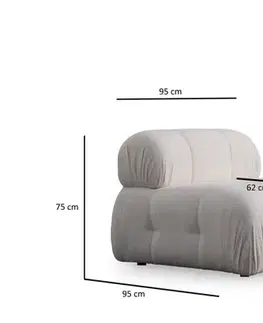 Rohová sedací souprava Petite 3 - White