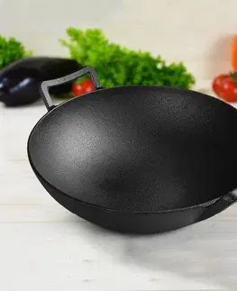 Litinová WOK pánev Culinaria, 36 cm