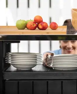 Zahradní stůl / skříň s dřezem UNITY CHEF 415L grafit Keter