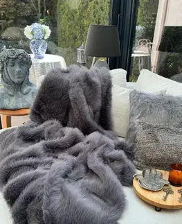 Přehoz na pohovku Lolita 200x150 - Anthracite