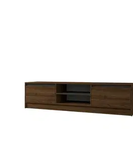 Televizní stolek Olca Walnut and Anthracite