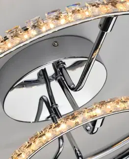 Kulaté LED stropní svítidlo chromové stropní svítidlo 36W 3000K Adel