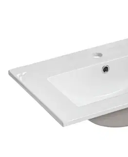 ArtCom Keramické umyvadlo CFP DANCE 50 | UM-2050RB (8009) | bílý lesk 50 cm