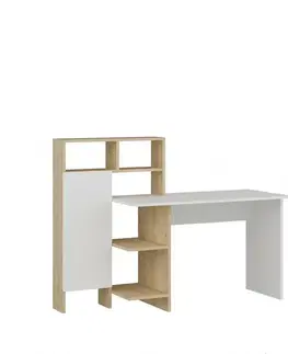 Pracovní stůl Bugra White and Oak