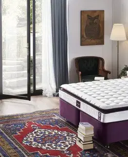 Mattress Purple 150x200 cm Double Size Padded Soft Mattress