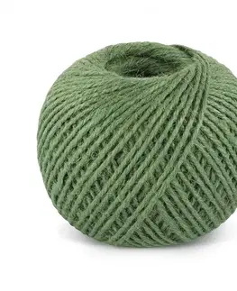 Jutový motouz zelený TEX, klubko 200 g