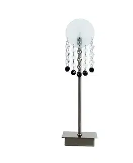 Stolní lampa Luxor z matného niklového skla