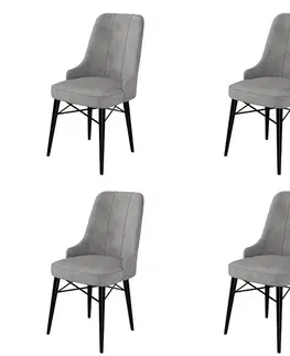 Sada židlí (4 kusy) Pare - Grey, Black