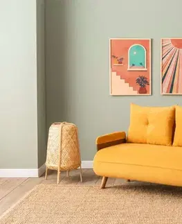 Dvoumístná rozkládací pohovka Cosmo 2-Seater - Bohemian Mustard