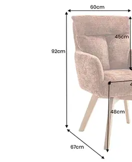 Otočné jídelní křeslo 2 ks GYES Dekorhome