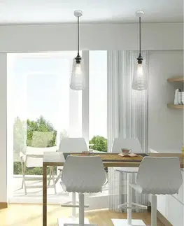 Stropní závěsná lampa manila e27 bezbarvá