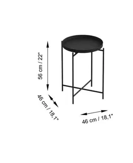 Odkládací stolek Sale Black