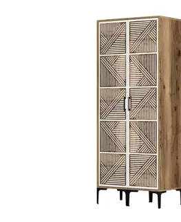 Šatní skříň Kumsal PP - Walnut, White