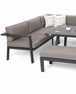 Zahradní sedací souprava 5 ks GH5623 šedá / taupe
