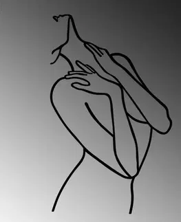 Dekorativní kovový doplněk na zeď Woman Lines