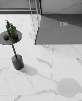 MEXEN Stone+ Sprchová vanička čtvercová 70x70, šedý-beton 44617070