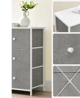 Komoda E1032 GREY, 80 cm, L