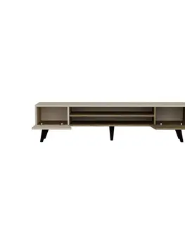 Televizní stolek Clark Walnut and Beige