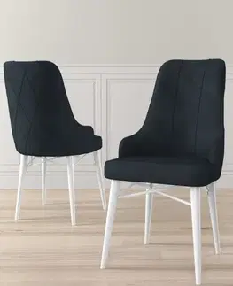 Sada židlí (2 kusy) Neta - Anthracite, White