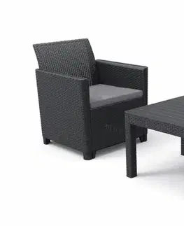 KETER Zahradní set CLARA balcony small table | grafit