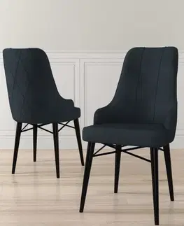 Sada židlí (2 kusy) Neta - Anthracite, Black