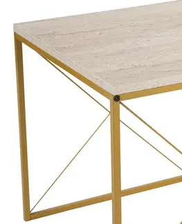 Konferenční stolek Defne Gold Travertine