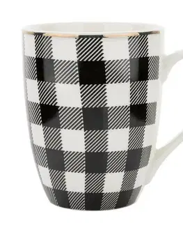 Florina Porcelánový hrnek winter glam grid, 340 ml