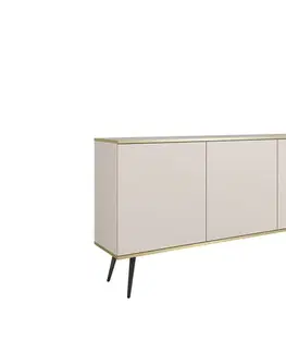 ArtPS Komoda BIJOU K-160 | béžová / černé nohy