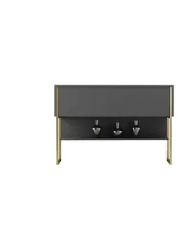 Komoda Luxe Anthracite and Gold