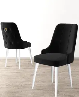 Sada židlí (6 kusů) Newa - Black, White