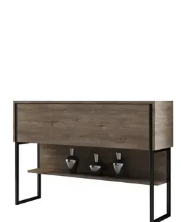 Komoda Luxe - Black, Walnut