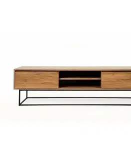 Televizní stolek Laxus Walnut and Black II, L