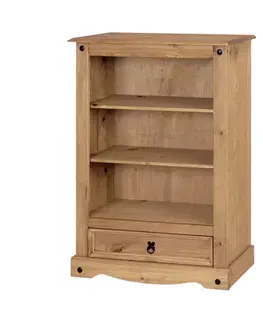 Knihovna 1 zásuvka CORONA 3 vosk