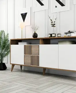 Skříňka Milan 2 Walnut and White