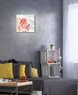 Stropní lampa s pružinou E27 červená