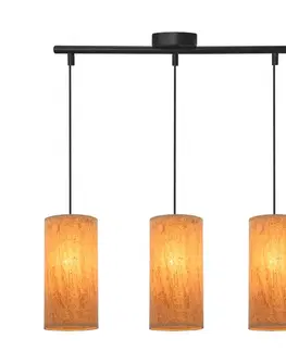 Závěsná lampa Aragona 3x60 e27 korkové stínidlo