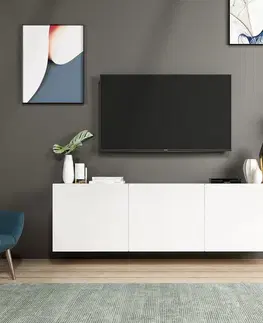 Televizní stolek White