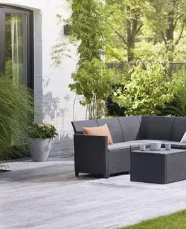 KETER Zahradní set MARIANNE 5 corner storage table | grafit