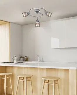 Spirálová nástěnná lampa 3X10W E14 LED chrom MILTON
