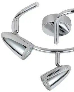 3x4W LED spirálová chromová lampa Liberty
