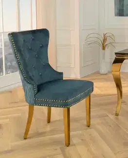 Chesterfield jídelní židle 2 ks FRIXON Dekorhome