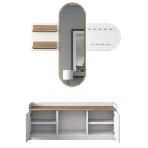 Předsíňová stěna EE101 - 1983 - Walnut
