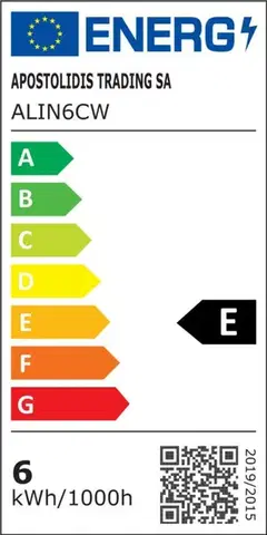 ACA Lighting LED FILAMENT E27 G45 6W 6500K 230V 780lm RA80 ALIN6CW