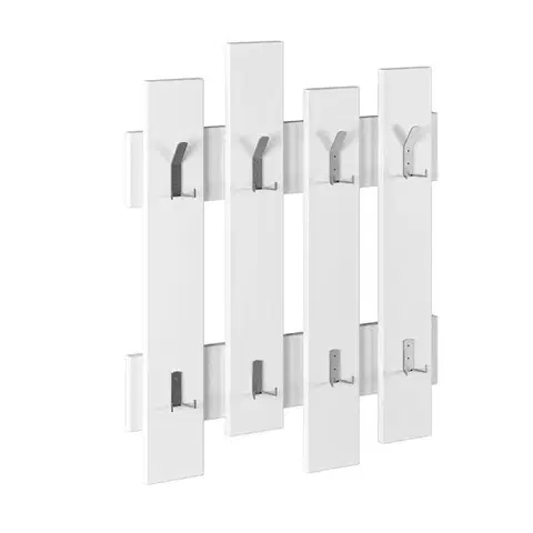 Nástěnný věšák Wave White