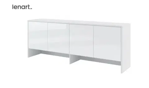 Dig-net nábytek Nástavec pro sklápěcí postel Lenart BED CONCEPT BC-10p | bílý lesk